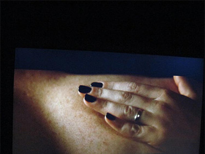 hand on skin