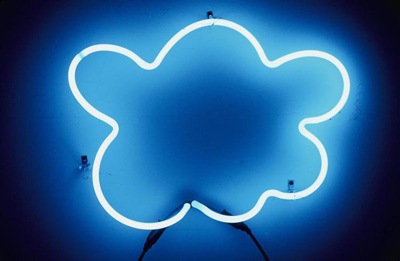 neon cloud outline